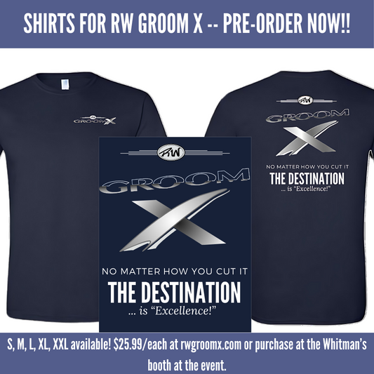 Blue Short Sleeve T-Shirt-Grey Logo