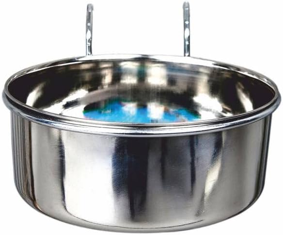 Stainless Steel Coop Cups feeding or Watering Hanging