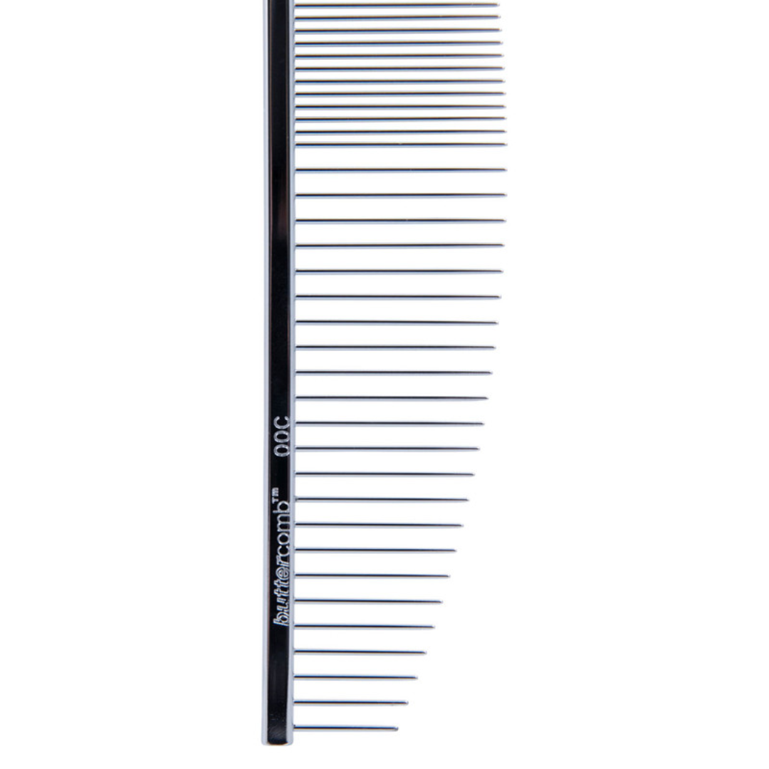 Chris Christensen 6.5" Crescent Coarse/Fine Finishing Buttercomb #00C