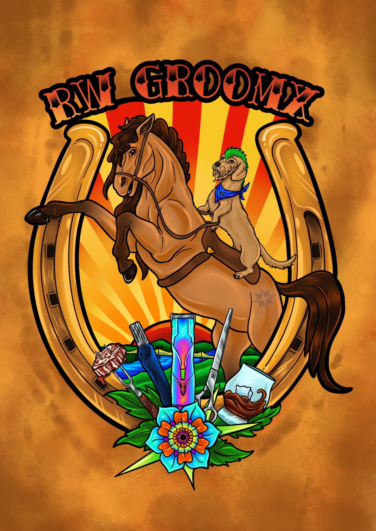 RWGroomX 2025 Mascot (Bacon) Sticker