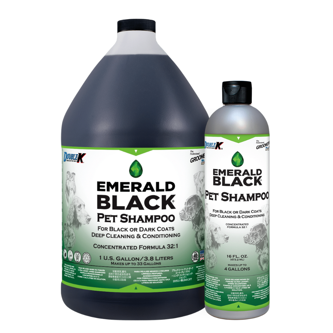 Emerald Black® Pet Shampoo For Black or Dark Coats – Deep Cleaning, Conditioning