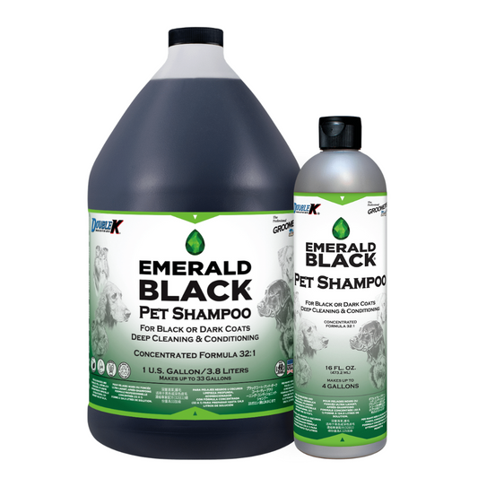 Emerald Black® Pet Shampoo For Black or Dark Coats – Deep Cleaning, Conditioning