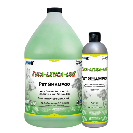 Euca Leuca Lime™ Pet Shampoo with oils of Eucalyptus, Melaleuca and D’Limonene