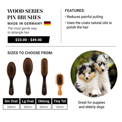Chris Christensen Wood Pin Brushes