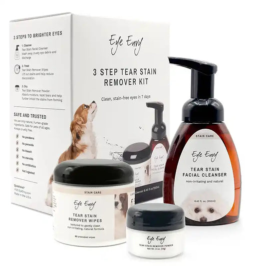 3-Step Tear Stain Remover Kit For Dogs