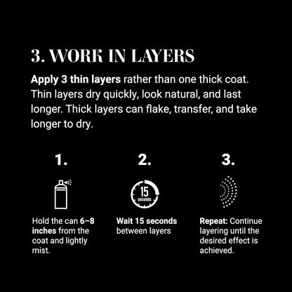 Ice Coat Spray 3oz. Aerosol Black and White