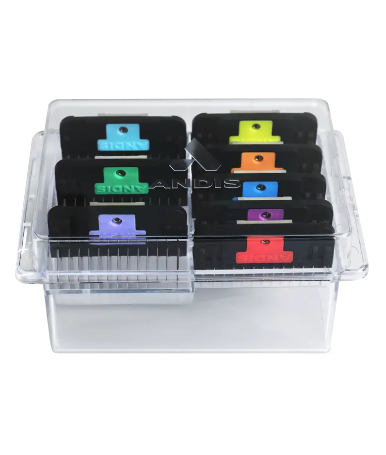 Andis wide blade clip-on metal comb set