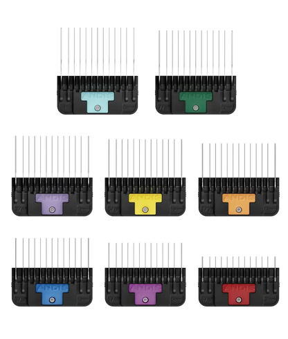 Andis wide blade clip-on metal comb set