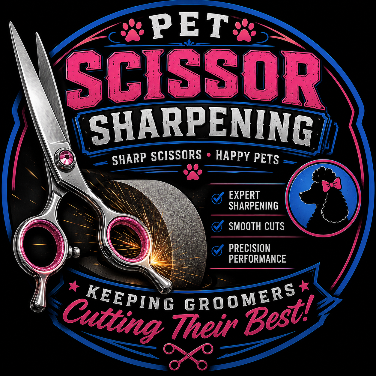 Bevel & Convex Scissor Sharpening