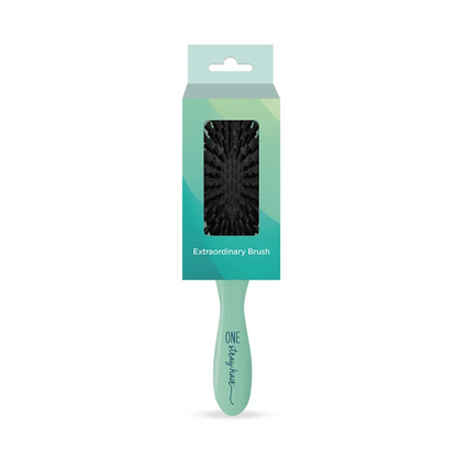 One Stray Hair Sea Glass Oval Cushioned Boar Bristle Brush