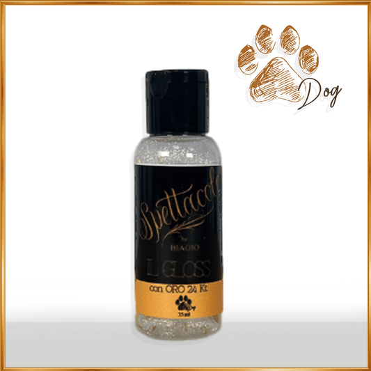 Spettacolo gloss with 24 kt GOLD