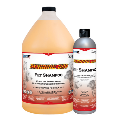Dynamic Duo® Complete Pet Shampoo, Detangler and Moisturizing Conditioner in One