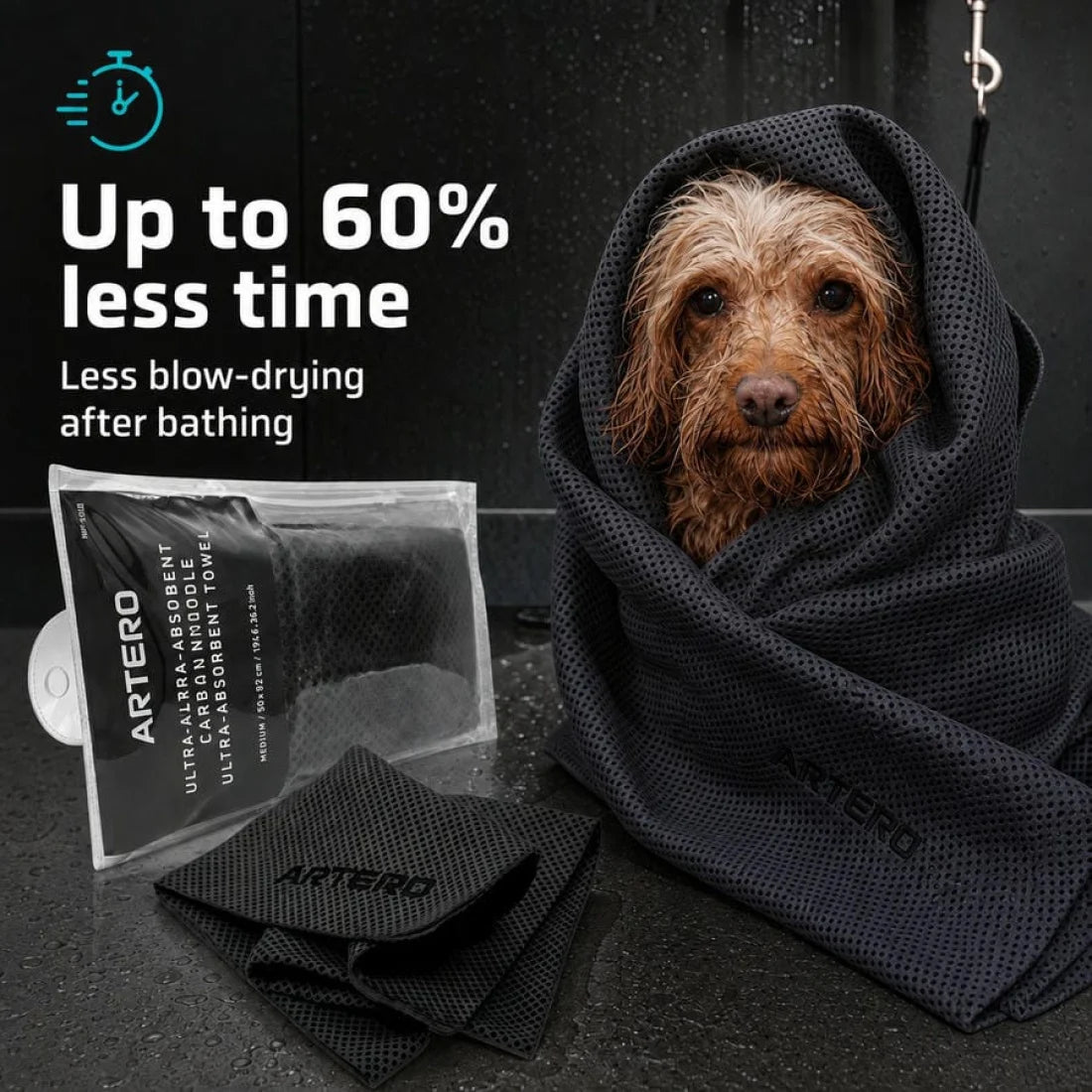 Artero Ionized Carbon Ultra-Absorbent Towel