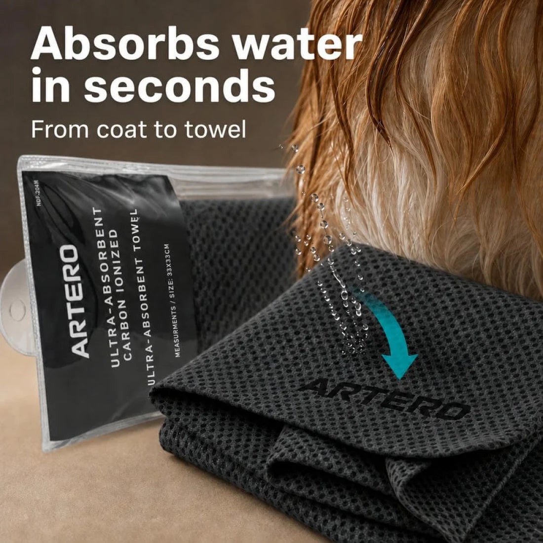 Artero Ionized Carbon Ultra-Absorbent Towel