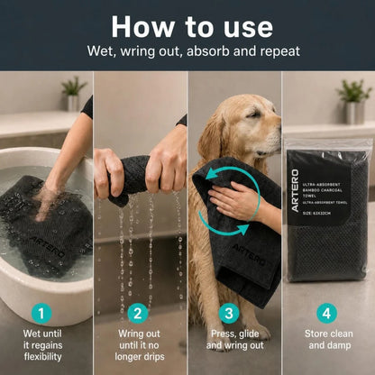 Artero Ionized Carbon Ultra-Absorbent Towel