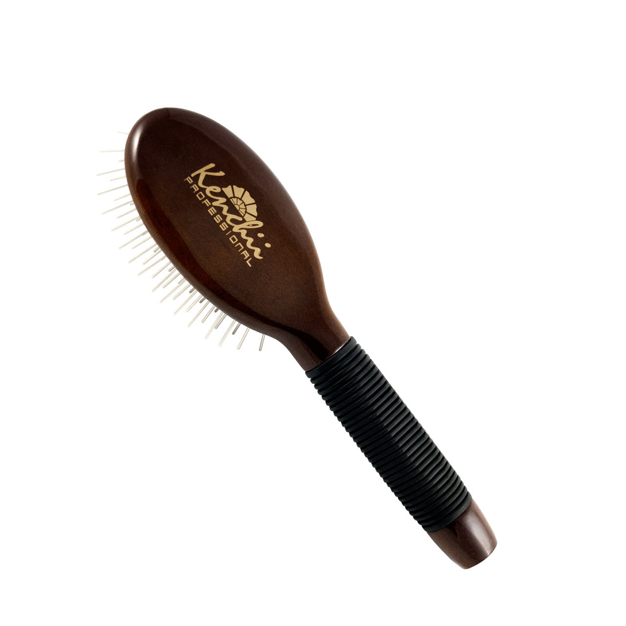 kenchii Small Wood Pin Brush with One-piece Maple Body
