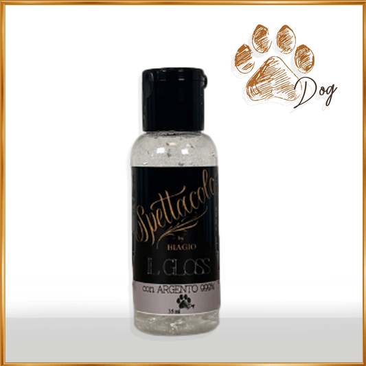 Spettacolo gloss with 999% SILVER